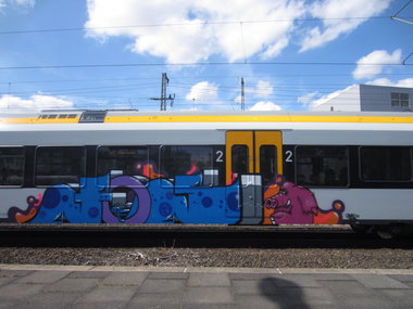 Graffiti Train - Photo by NRW_graff