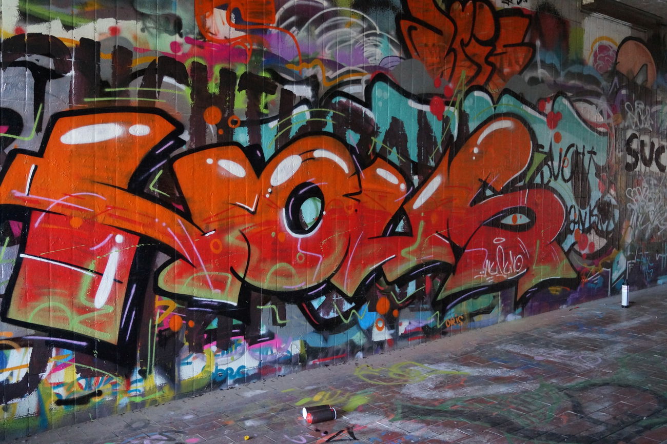 Graffiti Wall - Photo by NUSONE - saarbrücken, nus, saarland (2016)