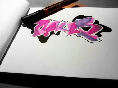 Graffiti Sketch - Photo by NUSONE - NUS, Saarbrücken, Sketch (2014)