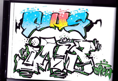 Graffiti Sketch - Photo by NUSONE - NUS, ins, INSANE (2014)