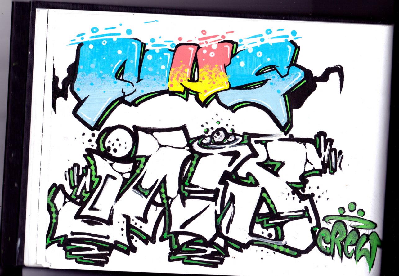 Graffiti Sketch - Photo by NUSONE - NUS, ins, INSANE (2014)