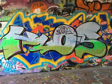 Graffiti Wall - Photo by NUSONE - nuos, saar, graffiti (2017)