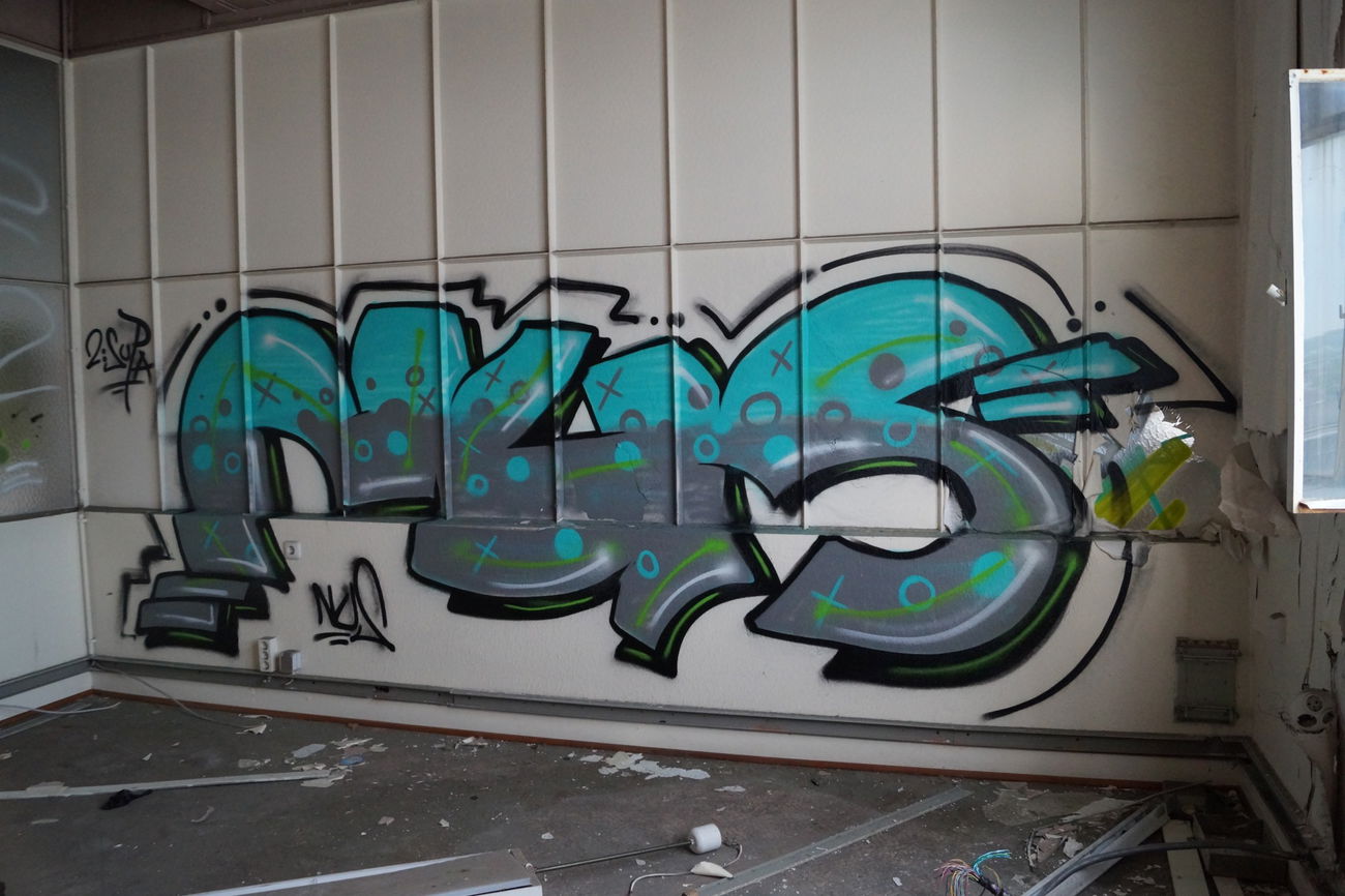 Graffiti Wall - Photo by NUSONE - nus, saarbrücken, igel (2016)