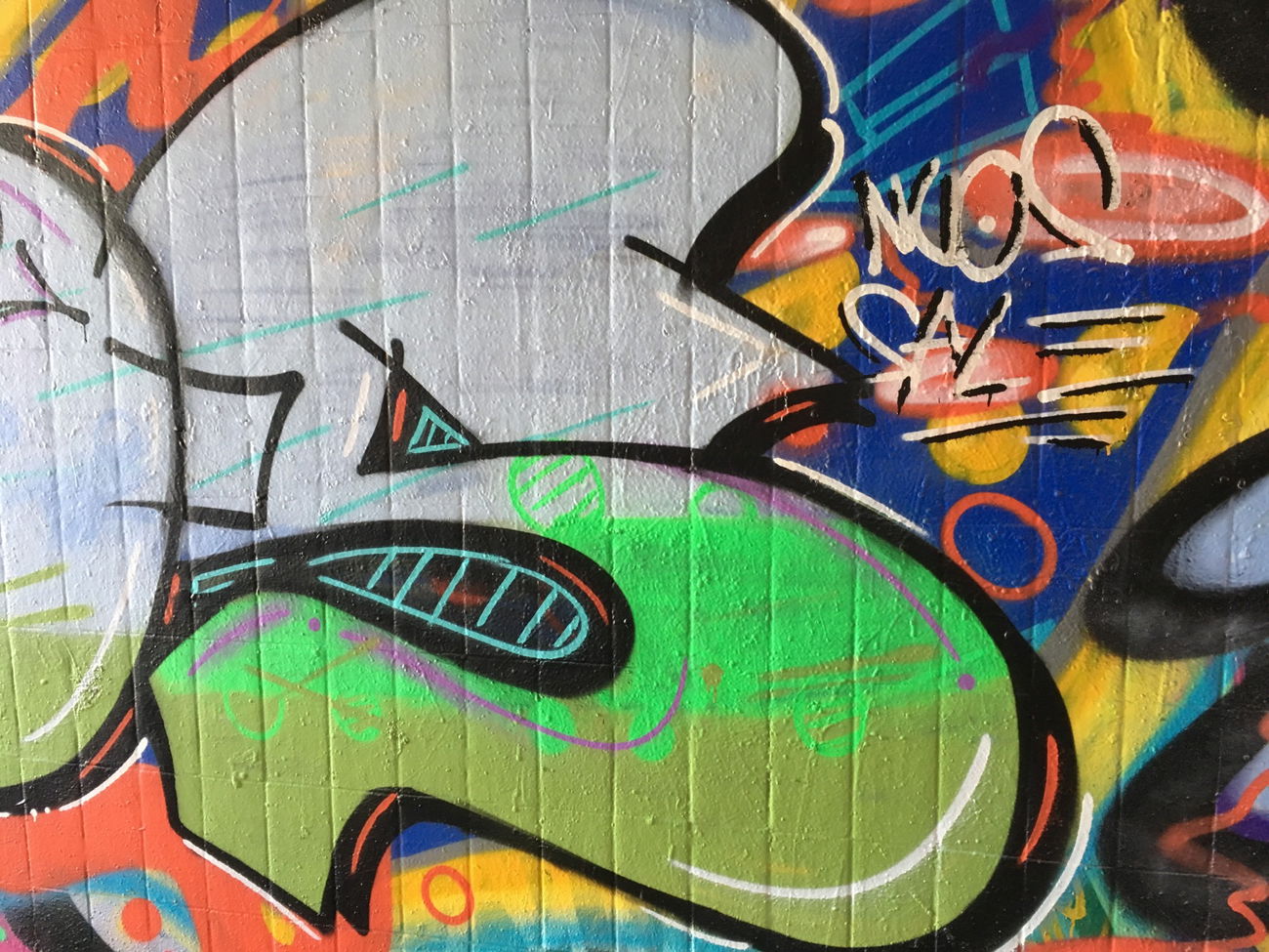 Graffiti Wall - Photo by NUSONE - detail, s, nuos (2017)
