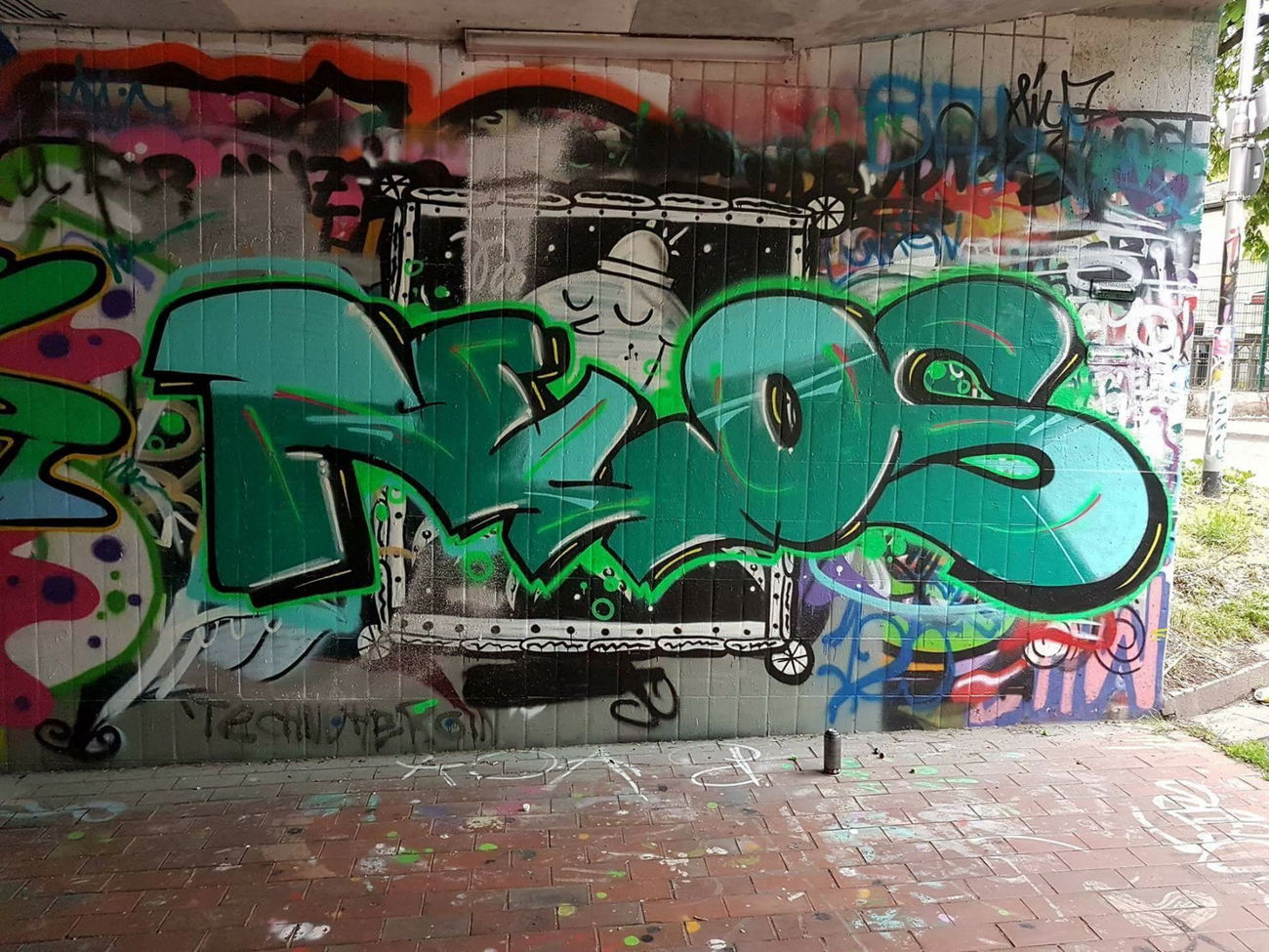 Graffiti Wall - Photo by NUSONE - nus, graffiti, wall (2017)