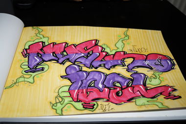 Graffiti Sketch - Photo by NUSONE - NUS, Igel, Saarbrücken (2016)