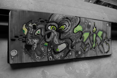 Graffiti Sketch - Photo by NUSONE - okto, saarbrücken, love (2016)