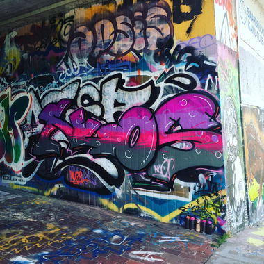 Graffiti Wall - Photo by NUSONE - nuos, wall, Tunnel (2017)