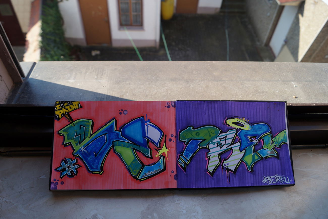 Graffiti Sketch - Photo by NUSONE - betreu, saarbrücken, sulzbach (2016)