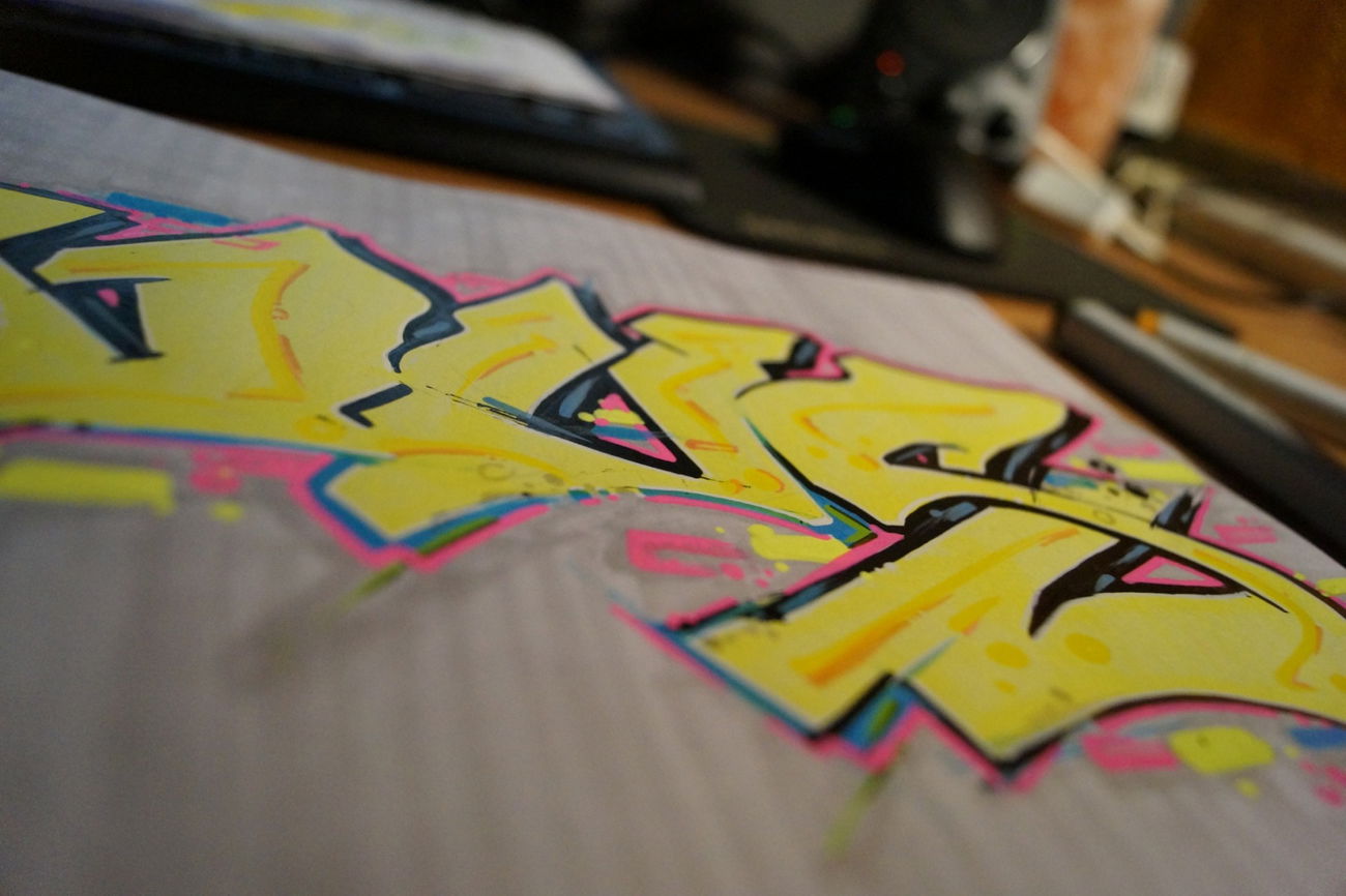 Graffiti Sketch - Photo by NUSONE - nus, saarbrücken, sketch
