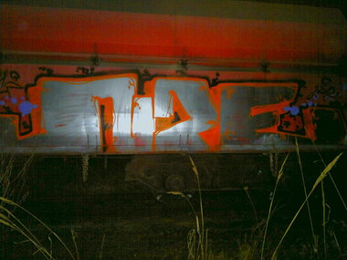 Graffiti Train - Photo by NZEtin - nzecrew (2014)