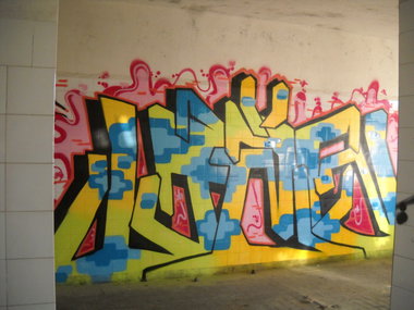 Graffiti Wall - Photo by NZEtin - TIN, NZECREW (2013)