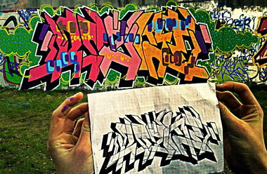 Graffiti Wall - Photo by NZEtin - tin, nzecrew, nzeekipa (2012)