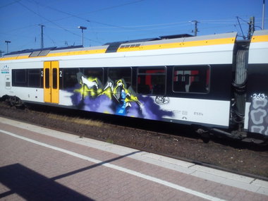 Graffiti Train - Photo by Nahrungsmittel - ROIS, IMR (2013)