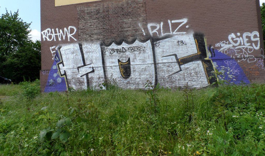Graffiti Bombing - Photo by Nahrungsmittel - HOE, STAH, BIRS (2013)