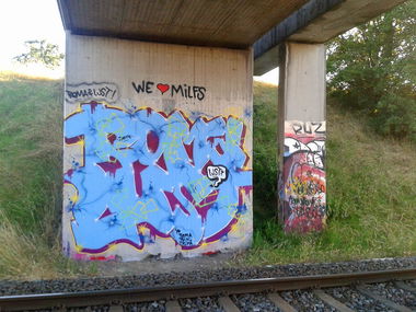 Graffiti Bombing - Photo by Nahrungsmittel - ROMA, LUST, TEMA (2014)