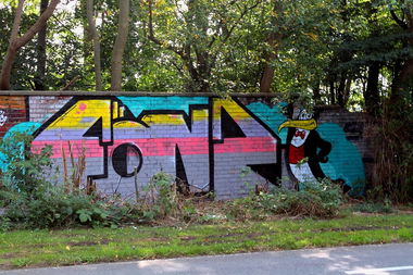 Graffiti Bombing - Photo by Nahrungsmittel - Fönz, Föns (2014)