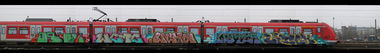 Graffiti Train - Photo by Nahrungsmittel - Rino, WCMC, WATER