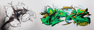 Graffiti Sketch - Photo by Naiz