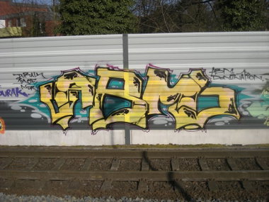 Graffiti Wall in Osnabrück hasetor bahnhof - Photo by Nameless - ABM