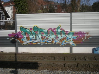 Graffiti Wall in Osnabrück hasetor bahnhof - Photo by Nameless - DURAK, ABM