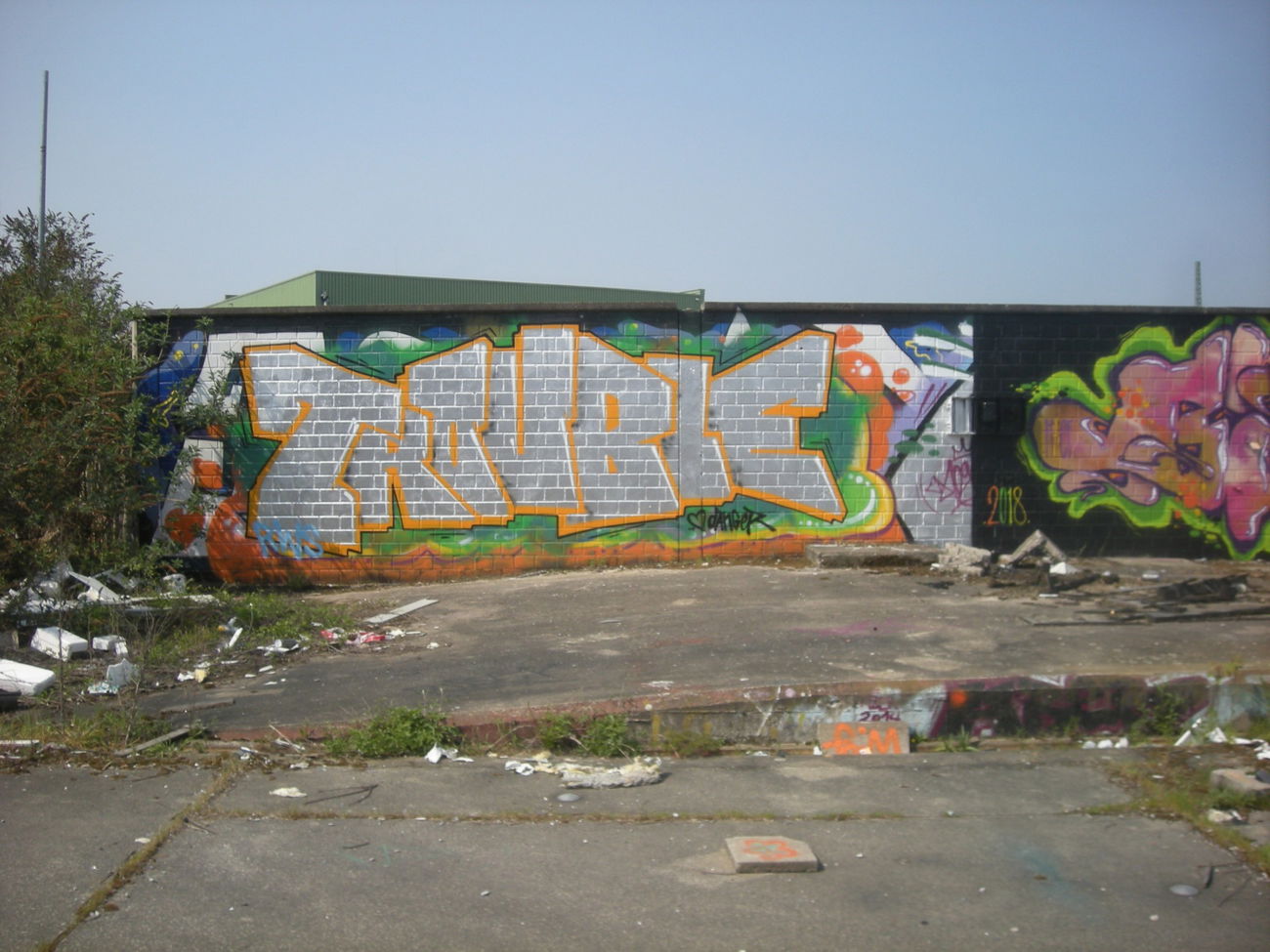 Graffiti Wall in Bonn - Photo by Nameless - TROUBLE (2018)