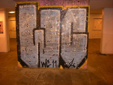 Graffiti Bombing in Bergen - Photo by Nameless - WC (2011)