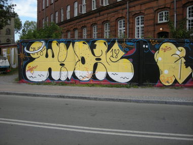 Graffiti Wall in Copenhagen - Photo by Nameless - WHON (2013)
