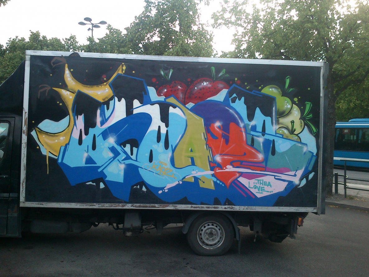 Graffiti Wall in Stockholm - Photo by Nameless - KAOZ (2013)