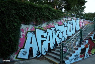 Graffiti Wall in Niederdorla - Photo by Nameless - AFAKTION, ANTIFA (2011)