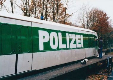 Graffiti Train - Photo by Nameless - MOZES, TAPS