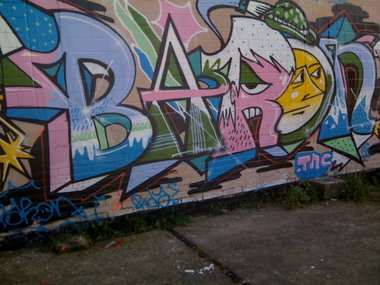 Graffiti Wall in Osnabrück - Photo by Nameless - BARON, TNC (2008)