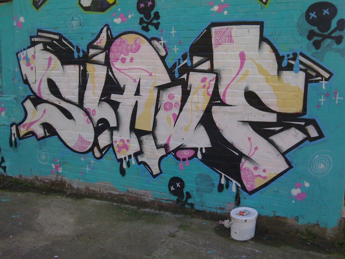 Graffiti Wall in Osnabrück - Photo by Nameless - SLAVE, TGF (2008)