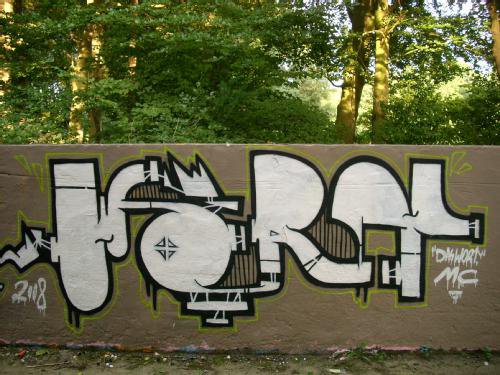 Graffiti Wall in Osnabrück - Photo by Nameless - WORT (2008)