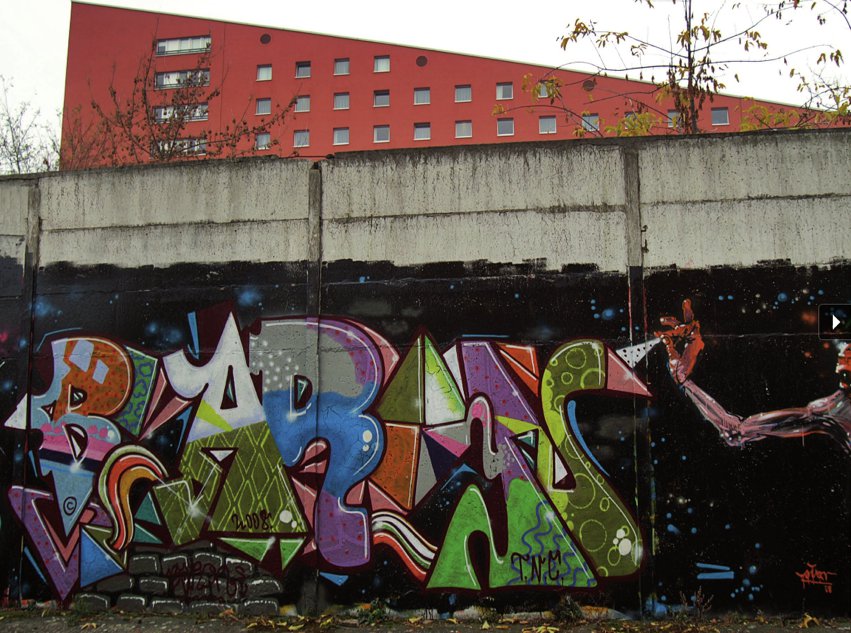 Graffiti Wall in Osnabrück - Photo by Nameless - BARON, TNC (2008)