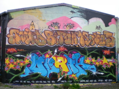 Graffiti Wall in Osnabrück - Photo by Nameless - DURAK, ABM (2009)