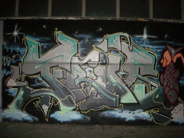 Graffiti Wall in Münster - Photo by Nameless - FRUST, EQT (2014)