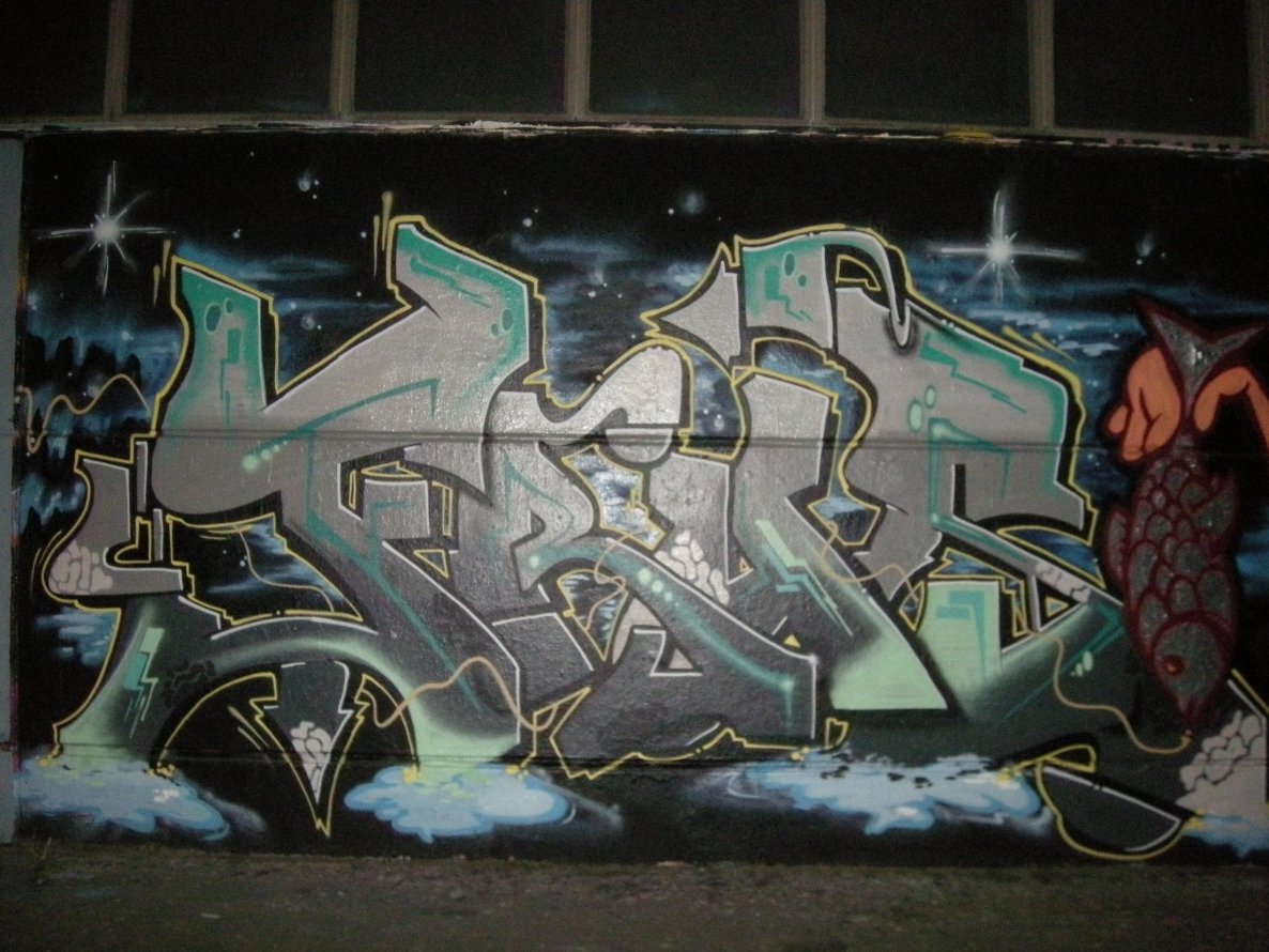 Graffiti Wall in Münster - Photo by Nameless - FRUST, EQT (2014)