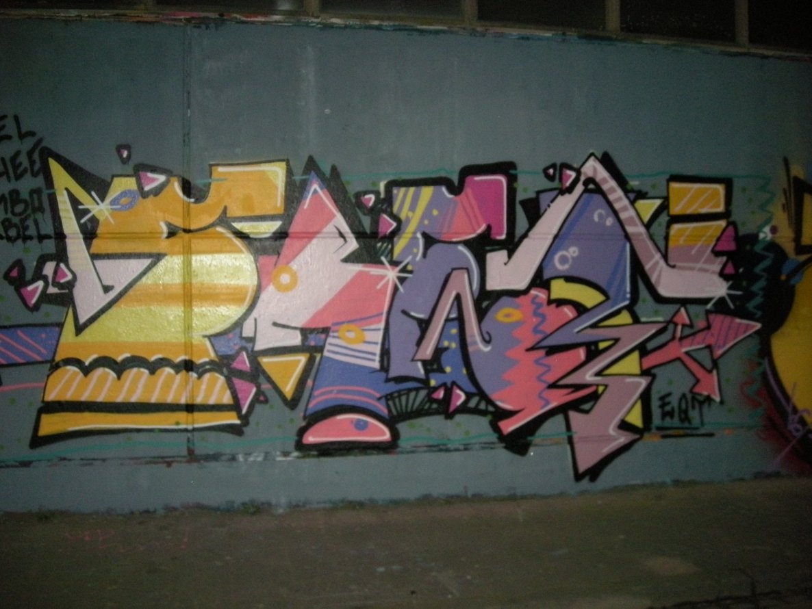 Graffiti Wall in Münster - Photo by Nameless - FRET, EQT (2014)