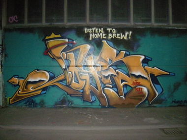 Graffiti Wall in Münster - Photo by Nameless - JOYS, ABM, EQT (2014)