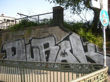 Graffiti Bombing in Osnabrück - Photo by Nameless - DURAK, ABM (2014)