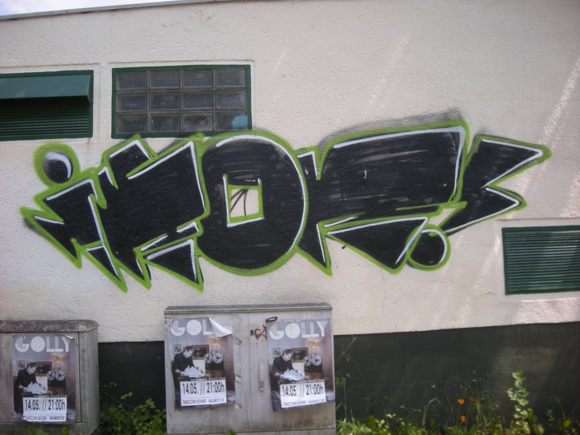 Graffiti Wall in Osnabrück - Photo by Nameless - IKON, TGF, ABM (2012)