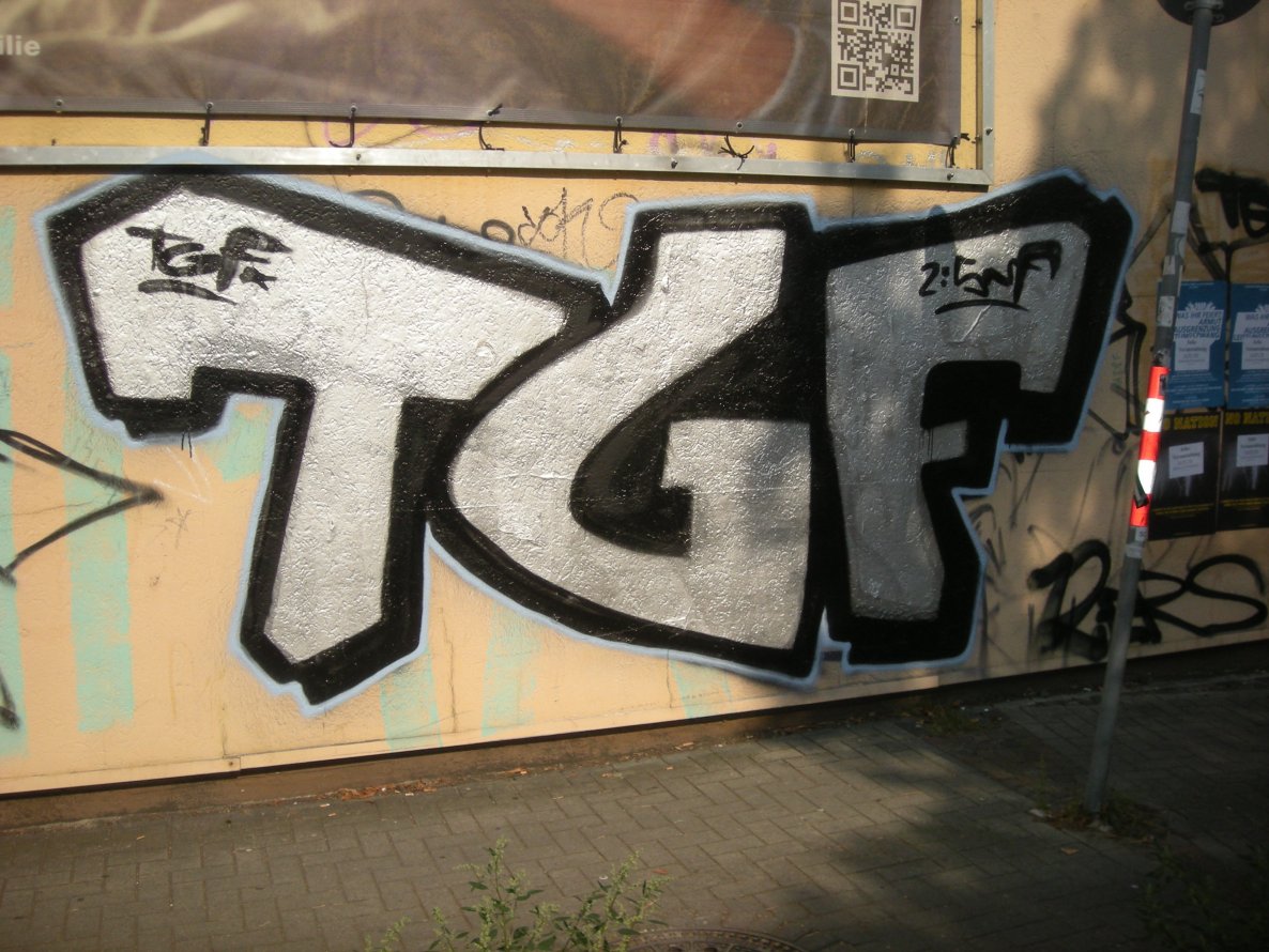 Graffiti Bombing in Osnabrück - Photo by Nameless - TGF (2014)