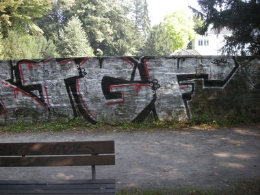 Graffiti Bombing in Osnabrück - Photo by Nameless - TGF (2014)