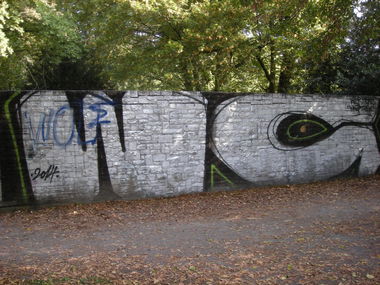 Graffiti Bombing in Osnabrück - Photo by Nameless - WC, WCMF (2014)