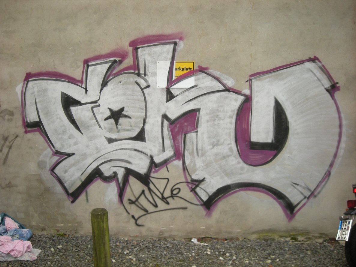 Graffiti Bombing in Osnabrück - Photo by Nameless - COK (2013)