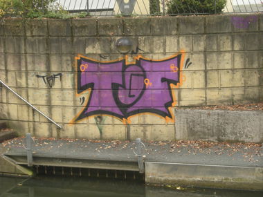 Graffiti Bombing in Osnabrück - Photo by Nameless - TGF (2014)