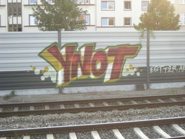 Graffiti Wall in Osnabrück - Photo by Nameless - YNOT, ABM, T2R (2013)
