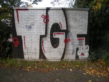 Graffiti Bombing in Osnabrück - Photo by Nameless - TGF (2014)