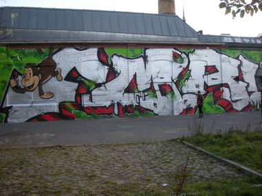 Graffiti Bombing in Leipzig - Photo by Nameless - FMR (2014)